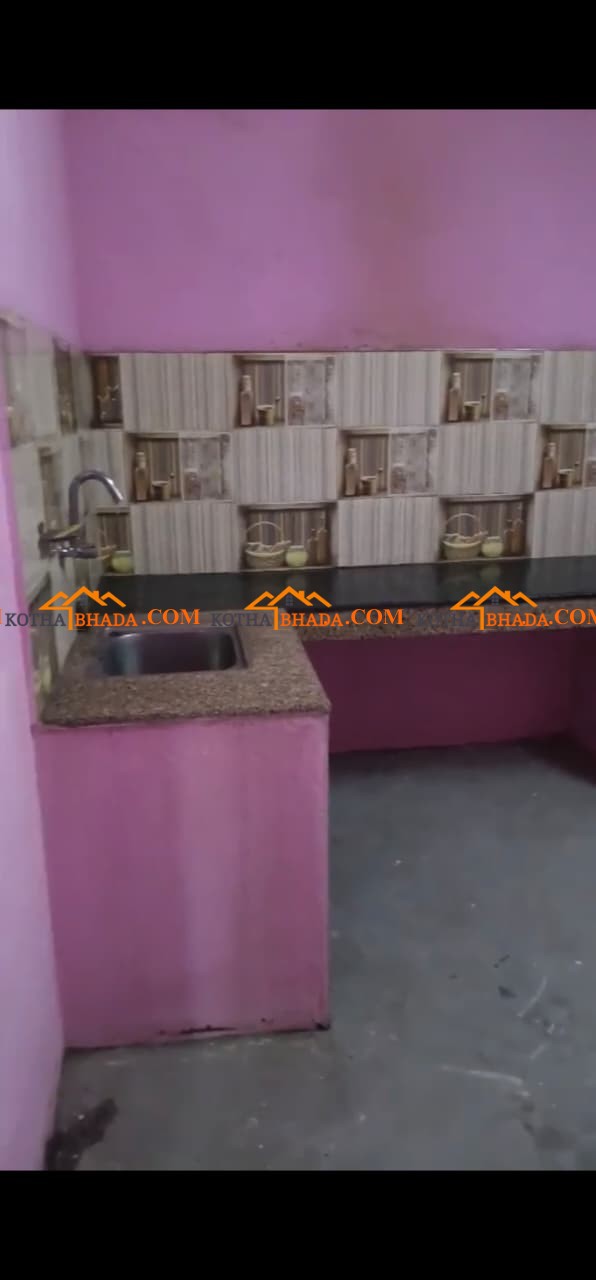 Kitchen 1, bedroom 1, bathroom, rent 13,000 f in Lolang phat -5, Tarkeshwor. Water free